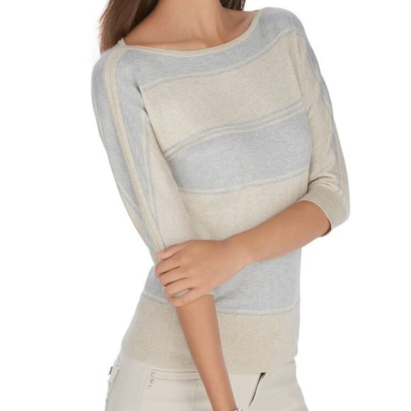 White House Black Market Sweaters - SOLD |WHBM | Dolman Bateau Stripe Pullover